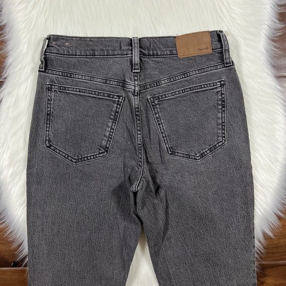 Madewell Size 25 Petite‎ Black Cosner Wash Perfect Vintage Denim Jeans NB058 - Picture 9 of 10